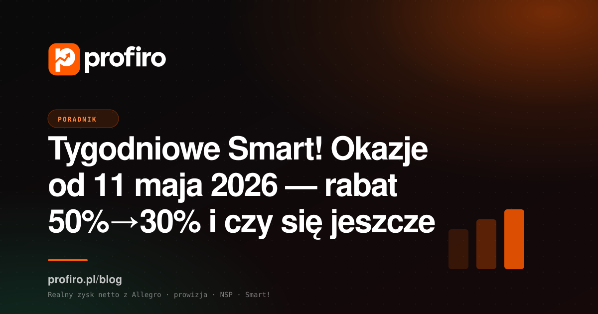 Tygodniowe Smart! Okazje od 11 maja 2026 — rabat 50%→30% i czy się jeszcze opłaca